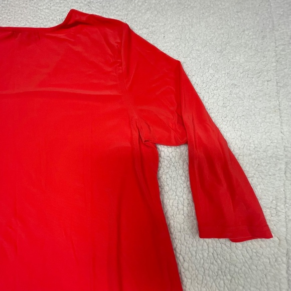 Women’s XL Alisha V-Neck Peach/Orange Tunic Top - Picture 7 of 12